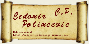 Čedomir Polimčević vizit kartica